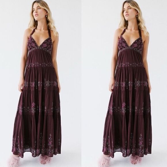 Free People Dresses & Skirts - Free people Glitter Me Timbers Maxi Dress
